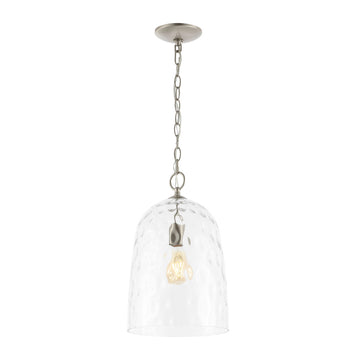 Matilda 10" Industrial Designer Iron/Dimple Glass Dome LED Pendant - JONATHAN Y